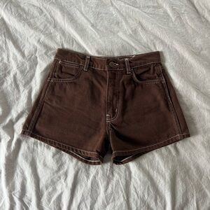 Reformation Brown Shorts